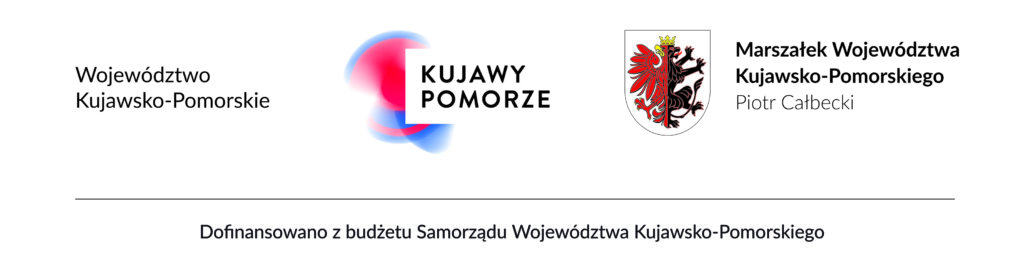 Logotypy Województwa Kujawsko-Pomorskiego.